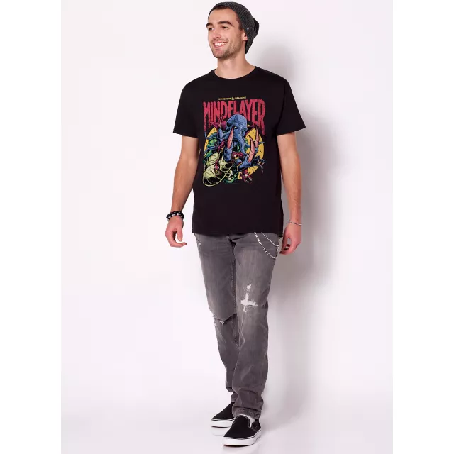 Black Mind Flayer T Shirt- Dungeons & Dragons at Spencer's