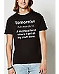 Tomorrow Definition T Shirt