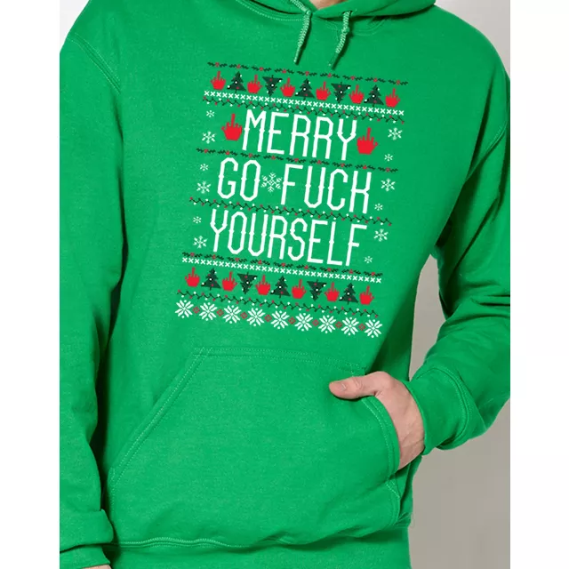 Merry Go Fuck Yourself Hoodie at Spencer's