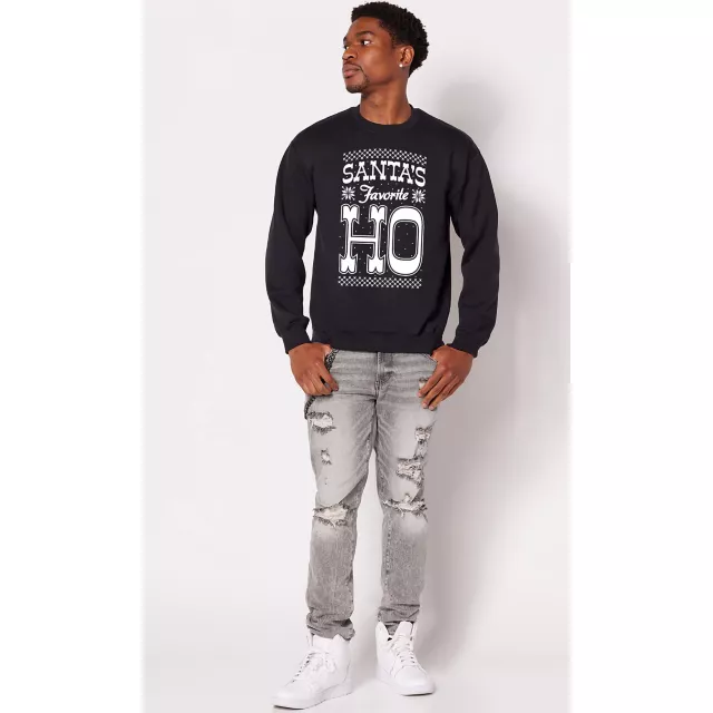 Santa's Favorite Ho Crewneck Sweatshirt at Spencer's
