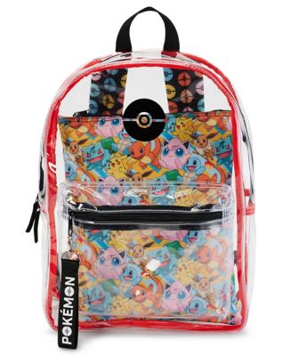 Pokemon Clear Backpack with Utility Pocket