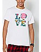 Floral Love Care Bears T Shirt