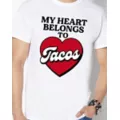 My Heart Belongs to Tacos T Shirt at Spencer's