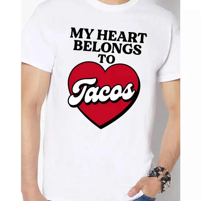 My Heart Belongs to Tacos T Shirt at Spencer's