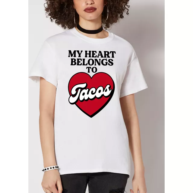 My Heart Belongs to Tacos T Shirt at Spencer's