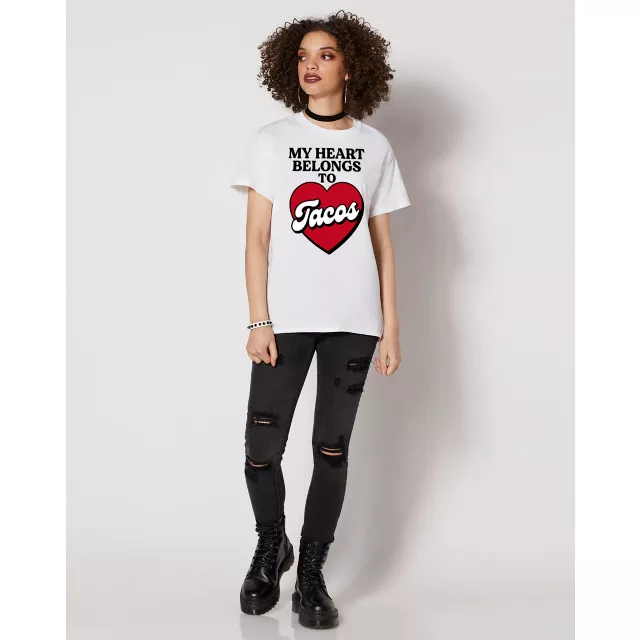 My Heart Belongs to Tacos T Shirt at Spencer's