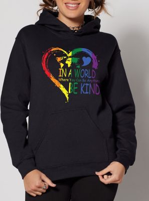 Be Kind Rainbow Heart Hoodie - Crypto Mania