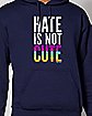 Hate is Not Cute Hoodie - Robo Roku