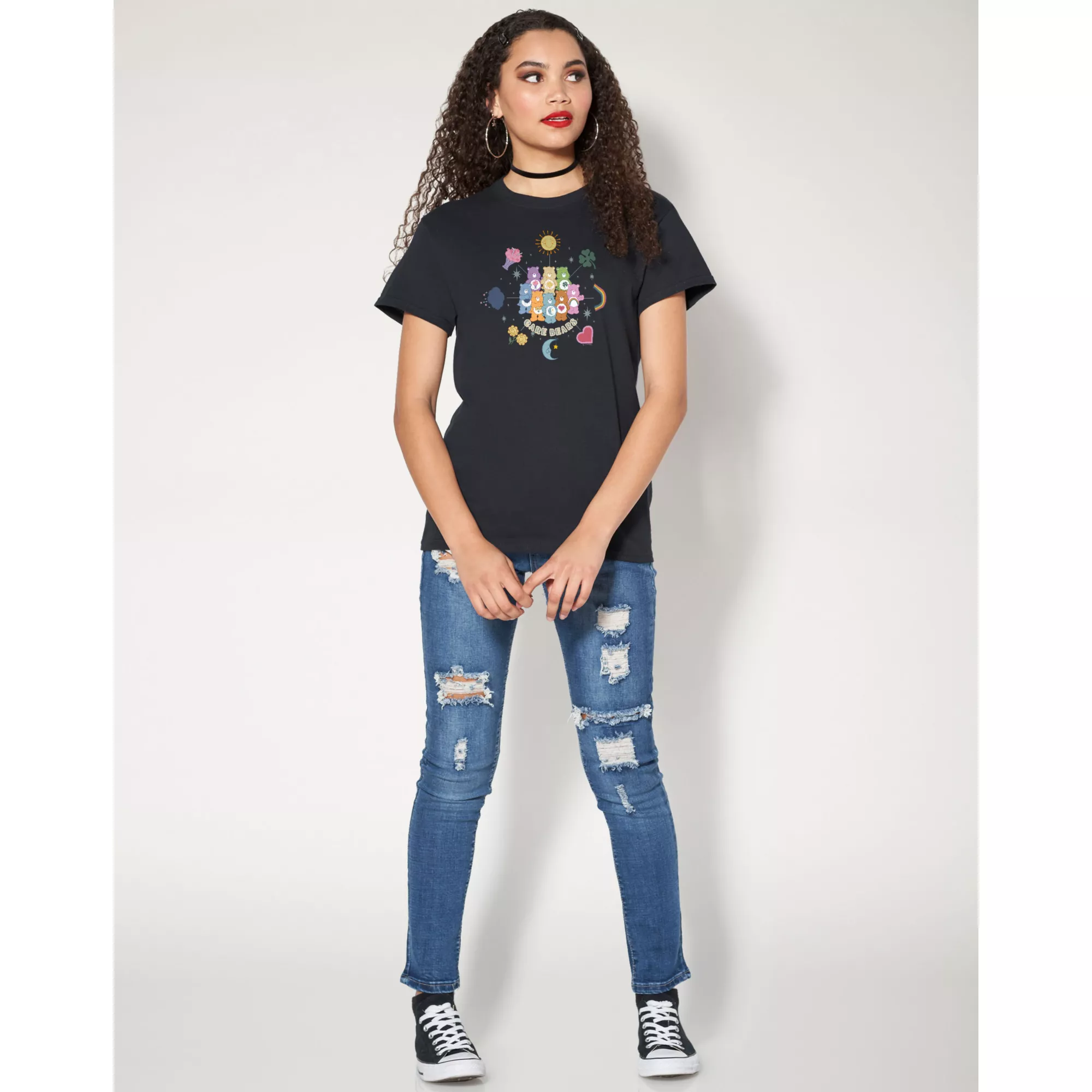 Black Care Bears Icon T Shirt at Spencer's