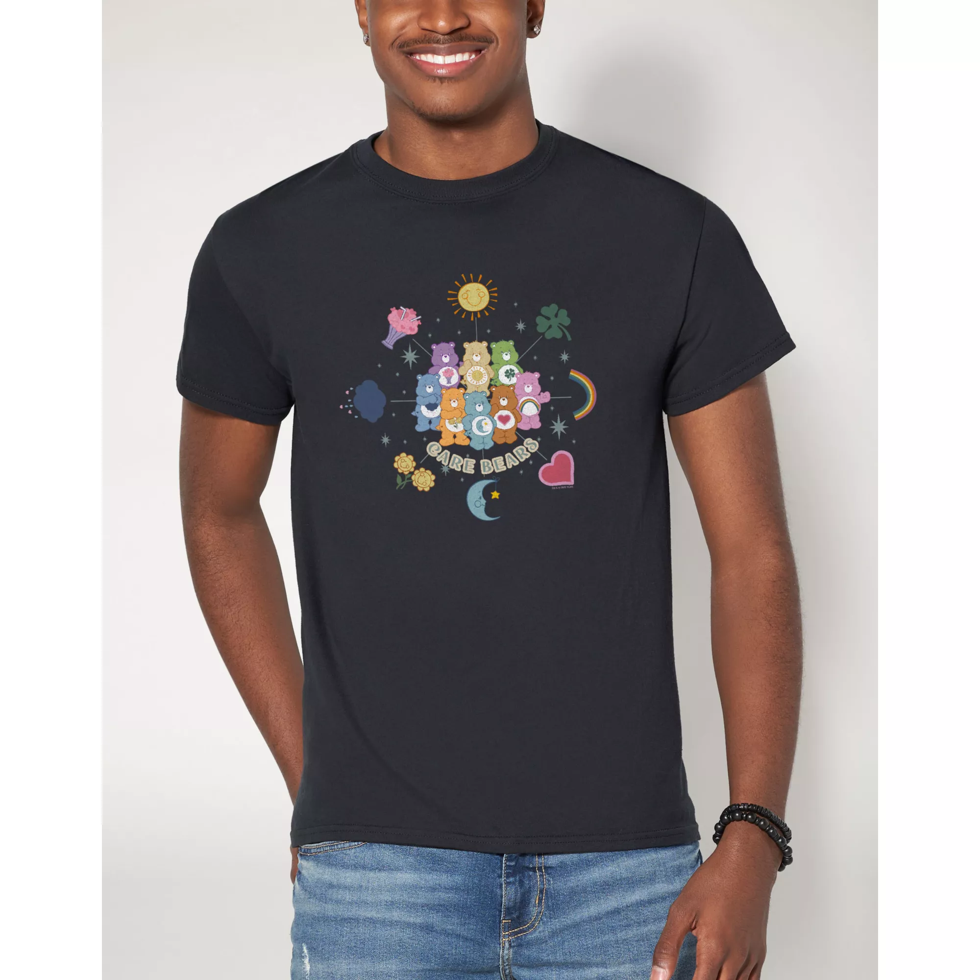 Black Care Bears Icon T Shirt at Spencer's