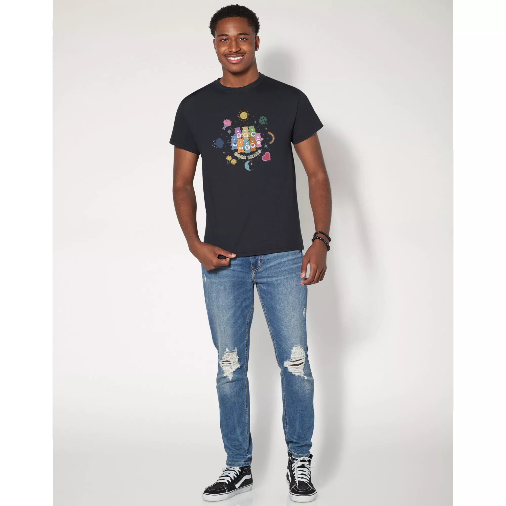 Black Care Bears Icon T Shirt at Spencer's