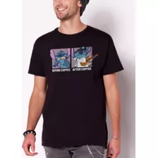 Stitch Before and After Coffee T Shirt - Lilo & Stitch at Spencer's