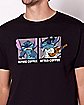 Stitch Before and After Coffee T Shirt - Lilo & Stitch