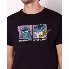 Stitch Before and After Coffee T Shirt - Lilo & Stitch at Spencer's