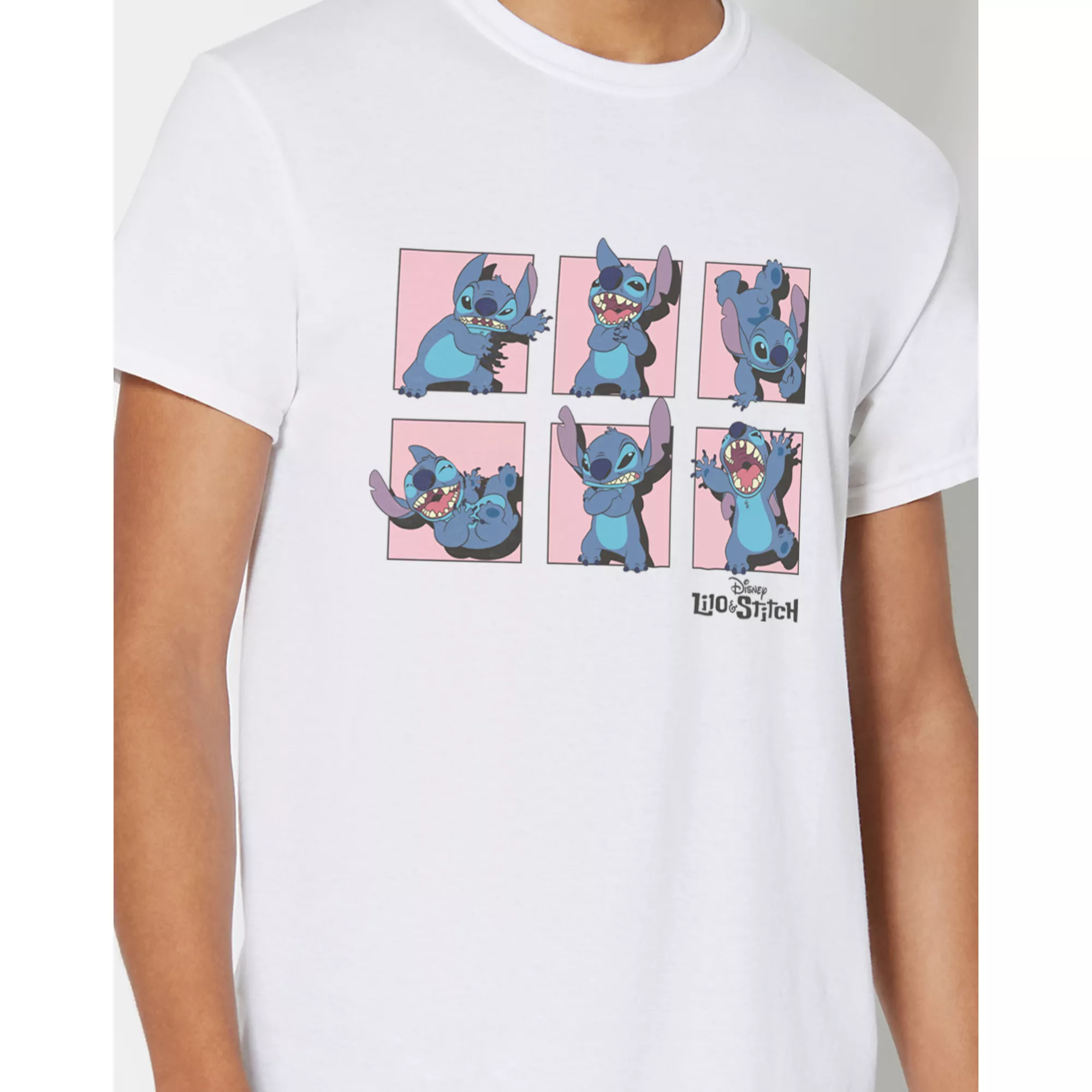 Pink Stitch Poses T Shirt - Lilo & Stitch at Spencer's
