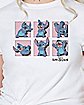 Pink Stitch Poses T Shirt - Lilo & Stitch
