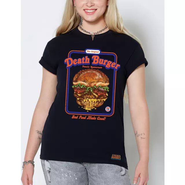 Death Burger T Shirt - Steven Rhodes at Spencer's