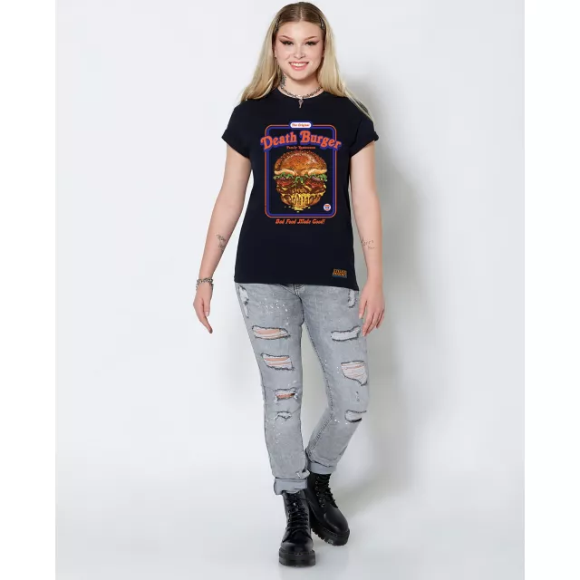 Death Burger T Shirt - Steven Rhodes at Spencer's