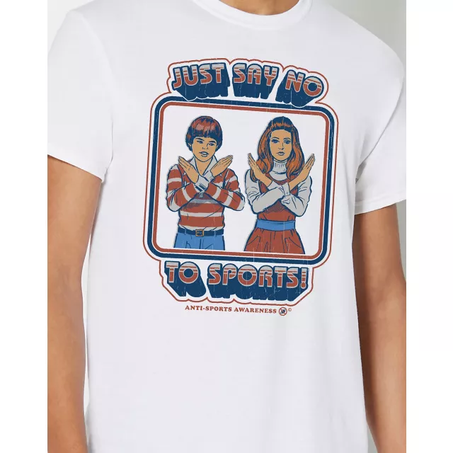 Say No to Sports T Shirt - Steven Rhodes at Spencer's