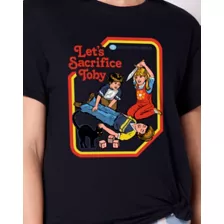 Black Let's Sacrifice Toby T Shirt - Steven Rhodes at Spencer's