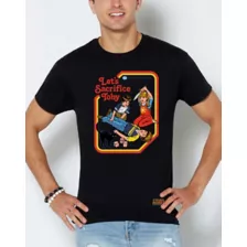 Black Let's Sacrifice Toby T Shirt - Steven Rhodes at Spencer's