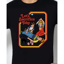 Black Let's Sacrifice Toby T Shirt - Steven Rhodes at Spencer's