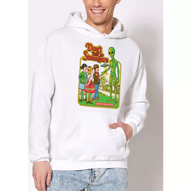 Don't Talk to Strangers Hoodie - Steven Rhodes at Spencer's
