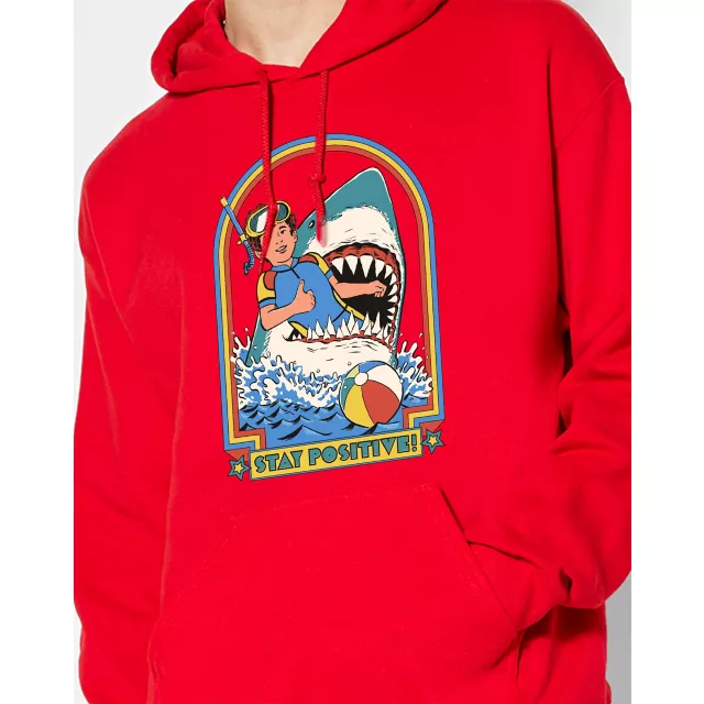 Stay Positive Hoodie - Steven Rhodes at Spencer's