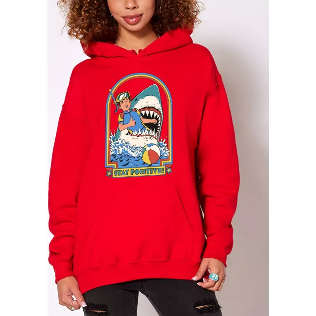 Stay Positive Hoodie - Steven Rhodes at Spencer's