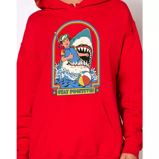 Stay Positive Hoodie - Steven Rhodes at Spencer's