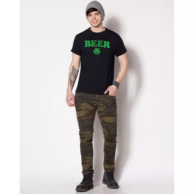 Beer Shamrock T Shirt at Spencer's