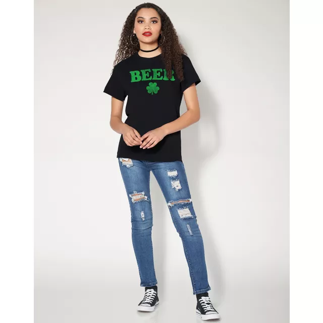 Beer Shamrock T Shirt at Spencer's
