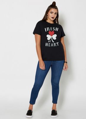 Irish at Heart Shamrock T Shirt