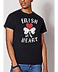Irish at Heart Shamrock T Shirt