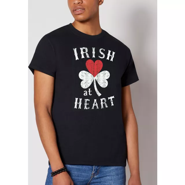 Irish at Heart Shamrock T Shirt at Spencer's