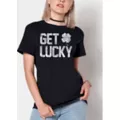 Get Lucky Shamrock T Shirt at Spencer's