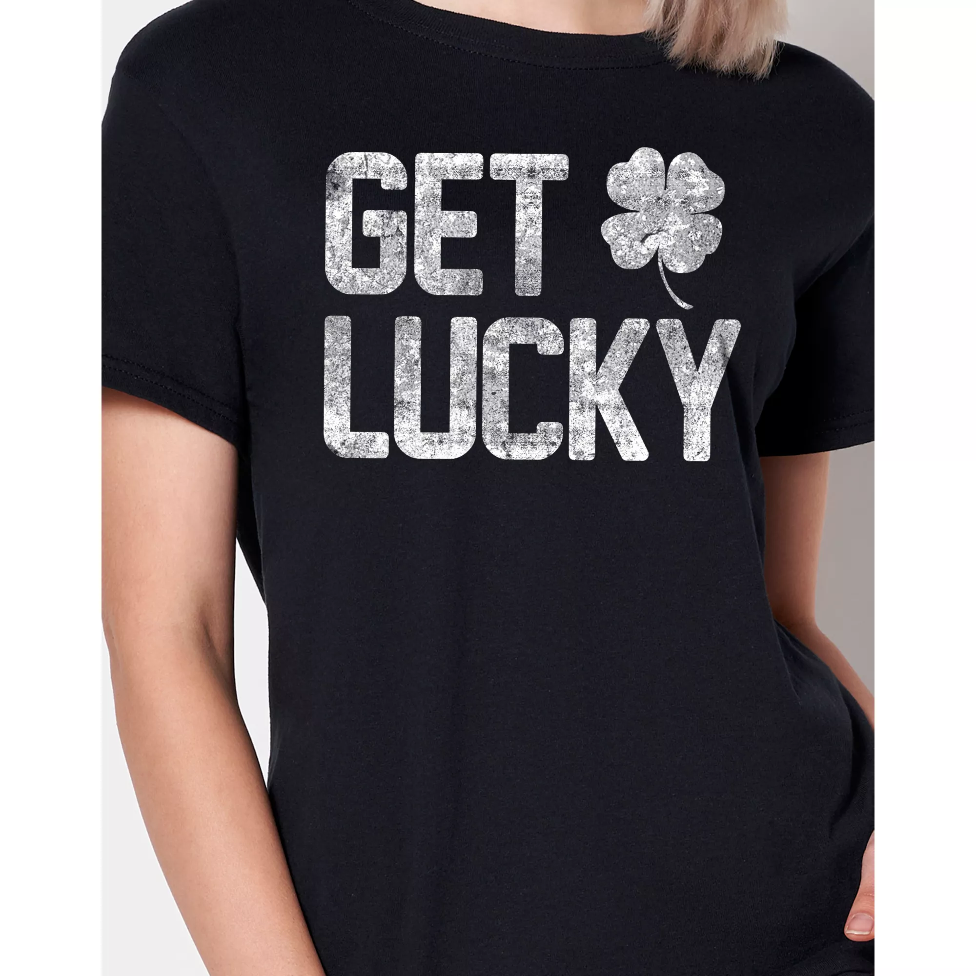 Get Lucky Shamrock T Shirt at Spencer's