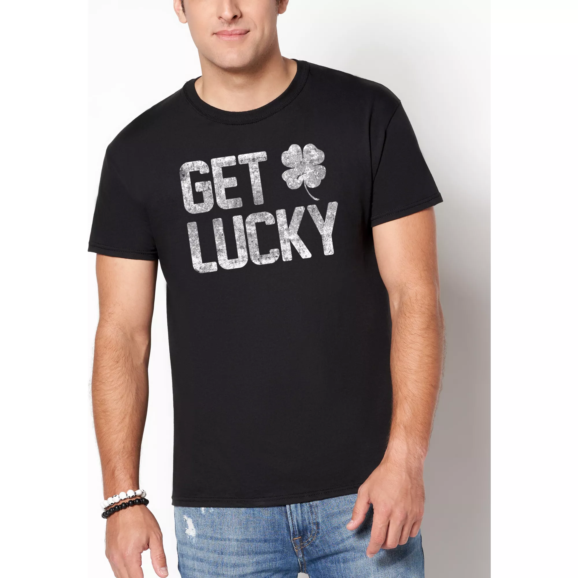 Get Lucky Shamrock T Shirt at Spencer's