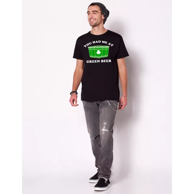 You Had Me at Green Beer T Shirt at Spencer's