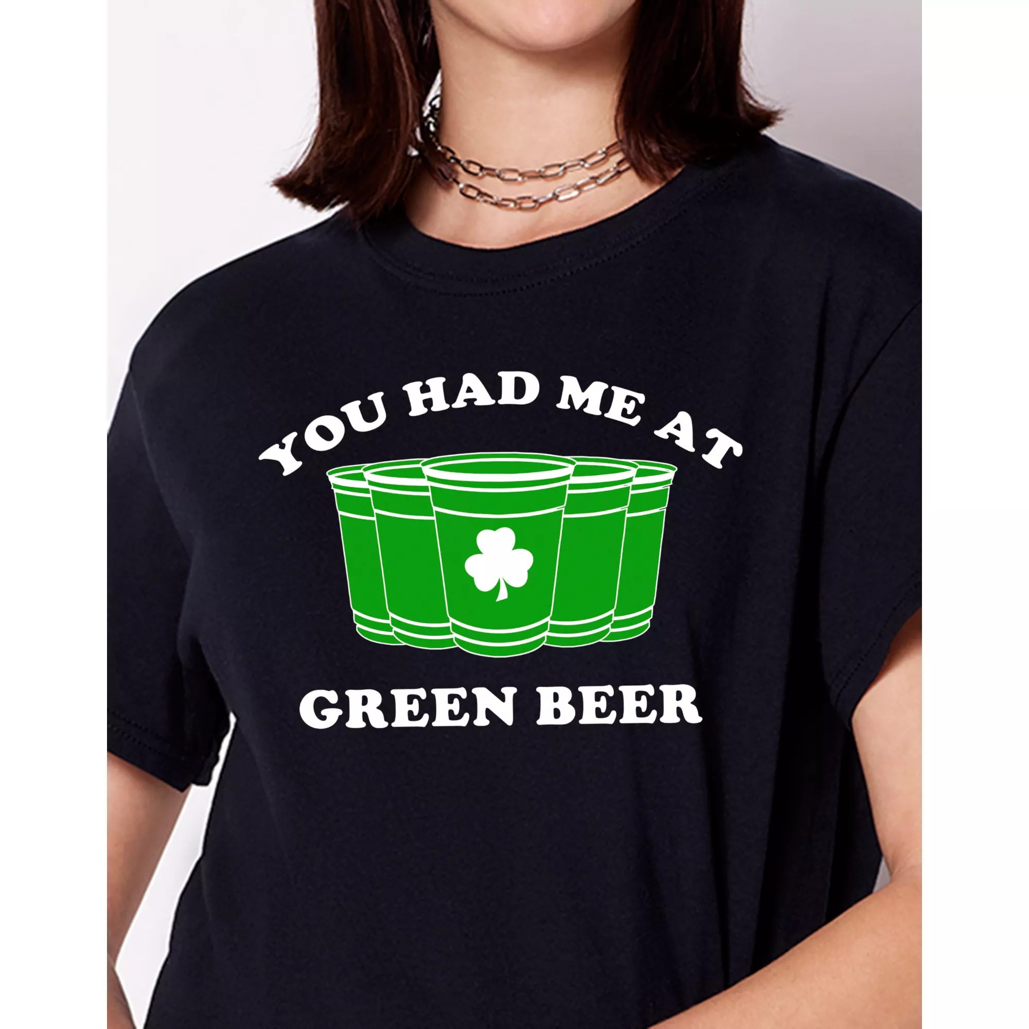 You Had Me at Green Beer T Shirt at Spencer's