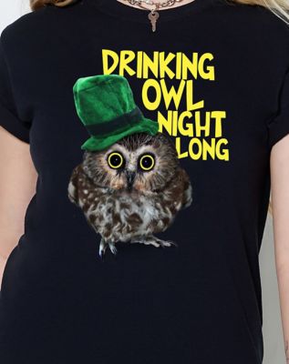 Drinking Owl Night Long T Shirt
