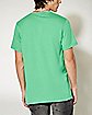 Green Lucky Garfield T Shirt