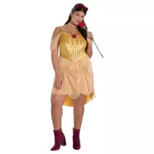 Adult Princess Belle Plus Size Costume - Disney Princess at Spirit Halloween