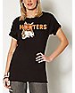 Black Retro Hooters T Shirt