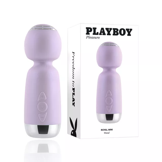 Playboy Pleasure 10-Function Rechargeable Waterproof Wand Massager - 5 Inch at Spencer's