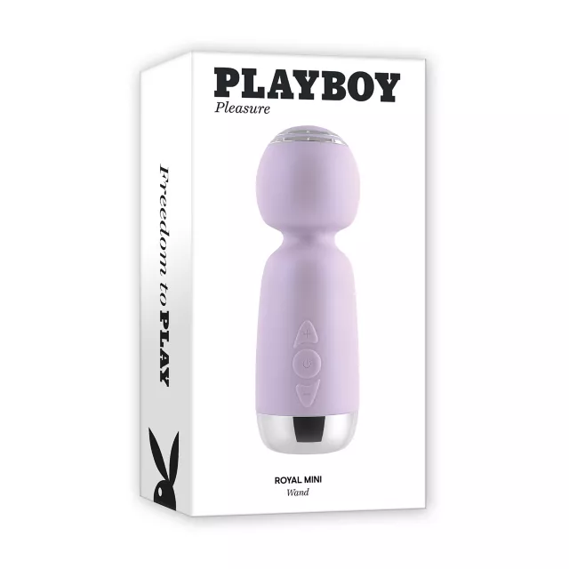 Playboy Pleasure 10-Function Rechargeable Waterproof Wand Massager - 5 Inch at Spencer's