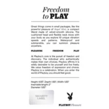 Playboy Pleasure 10-Function Rechargeable Waterproof Wand Massager - 5 Inch at Spencer's