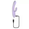 Playboy Pleasure 20-Function Rechargeable Waterproof Bumping Bunny Warming Rabbit Vibrator - 9 Inch at Spencer's