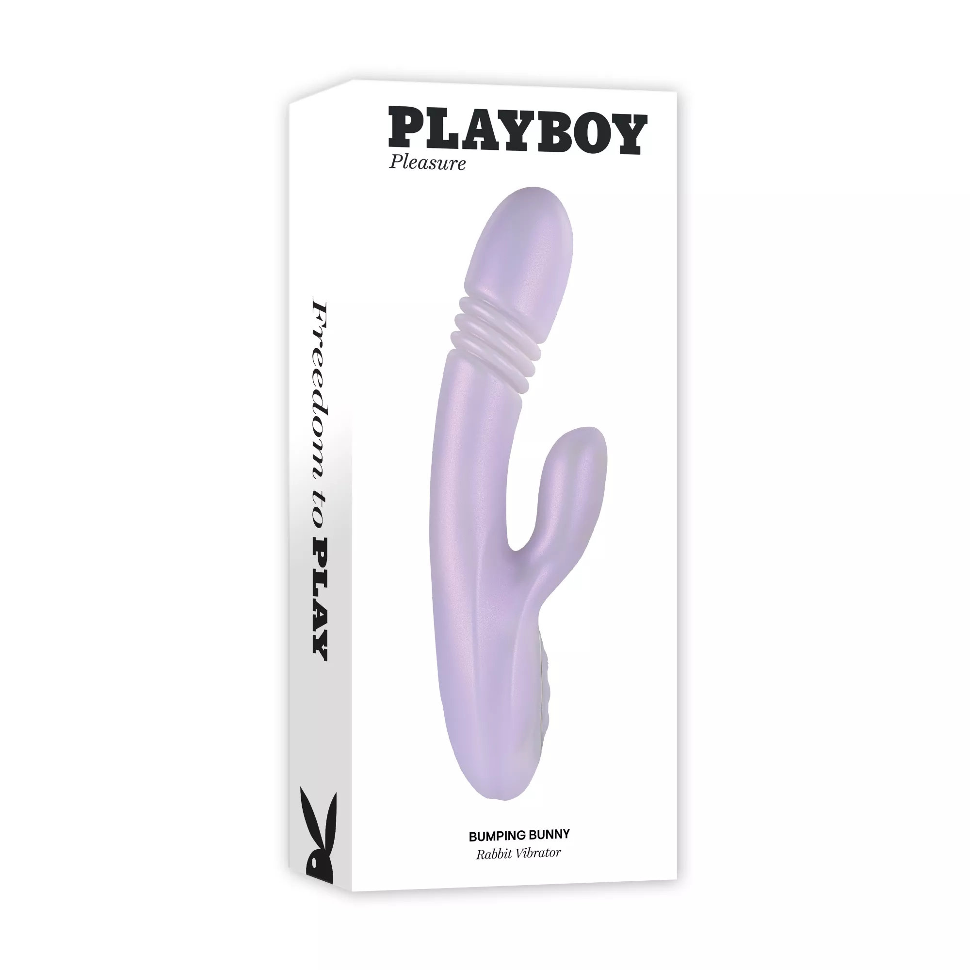 Playboy Pleasure 20-Function Rechargeable Waterproof Bumping Bunny Warming Rabbit Vibrator - 9 Inch at Spencer's