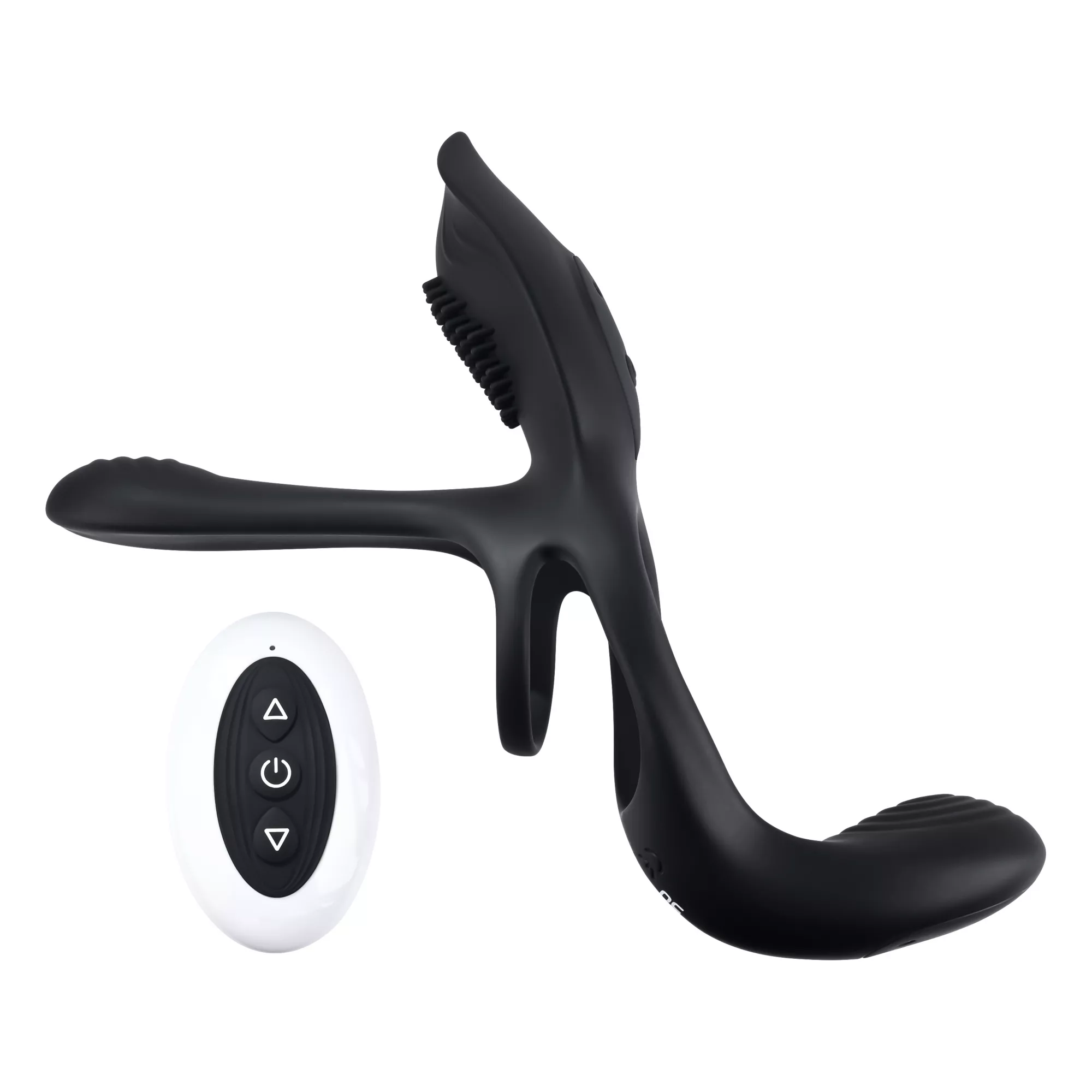 Playboy Pleasure 10-Function The 3 Way Waterproof Rechargeable Vibrating Cock Ring at Spencer's